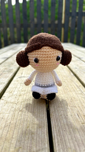 Handmade crocheted princess - crocheted,